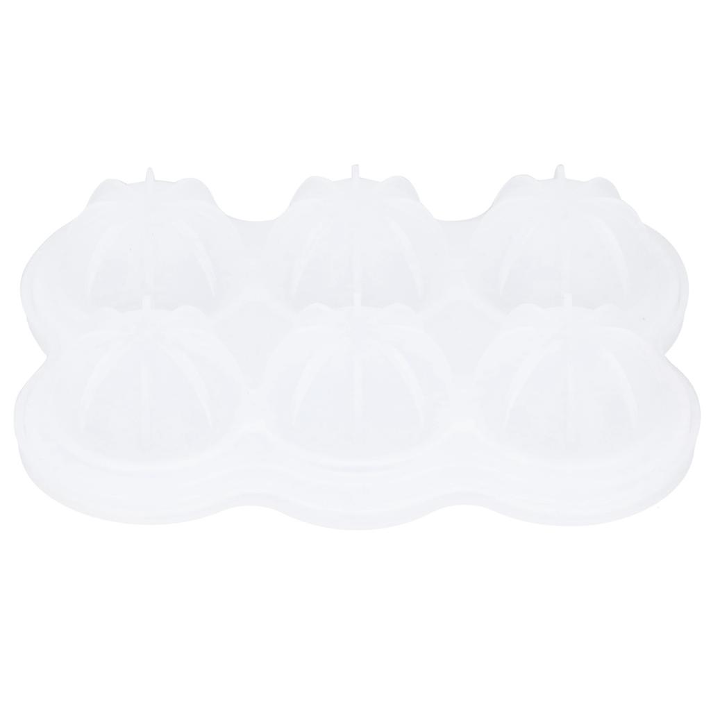 6‑Grid Silicone Ice Ball Mold with Leaking Hole Round Ice Tray for Kitchen Home Bar