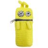 Macaroni Edge Yarn Pencil Goggle Small Item Pencil Monster Korean Handmade Case, Pouch, Multi-Purpose Case, Organizer, Case, Design, Women's Storage,