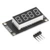 0.36in 4 Digit Digital Tube LED Blue Display Segment Module with Clock TM1637 2 Pin IO 5V