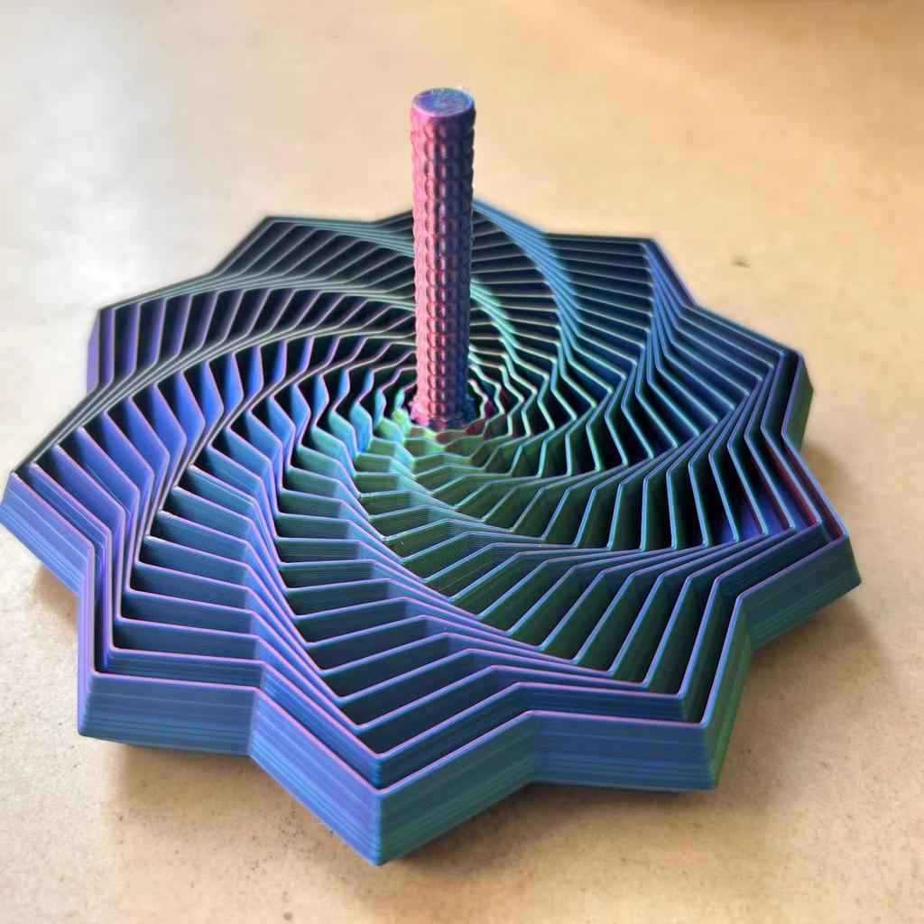 Octagonal Fidget Fidget Octagonal Toy 3D Printing Geometric Illusion Antistress Fidget Toys For Stress Sensory Party Games