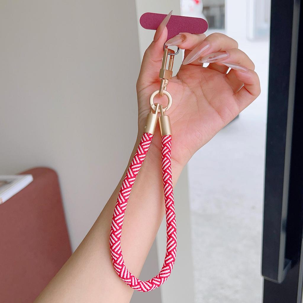 Colorful Tuhao Gold Braided Mobile Phone & Water Cup Lanyard Bracelet