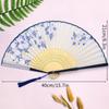 Vintage Silk Folding Hand Fan Chinese Japanese Bamboo Fans Craft Gifts Women Dance Performance Props Home Decoration Ornaments
