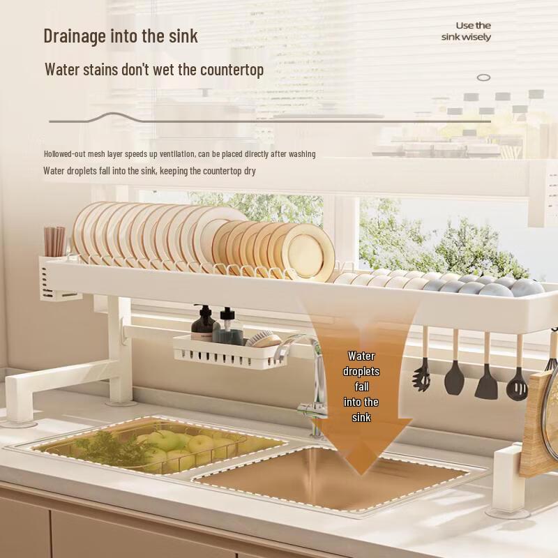Qiwei Kitchen Sink Dish Drying Rack & Organizer