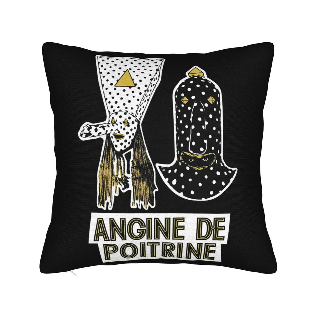Decorative Pillowcases Angine De Poitrine Rock Band Merch Living Room Pillow Case Cover Zippered Multi Size