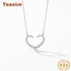 Tancise S925 Sterling Silver Luxury Personality Pendant Necklace Women's Classic Tide Necklace Necklace Party Gift