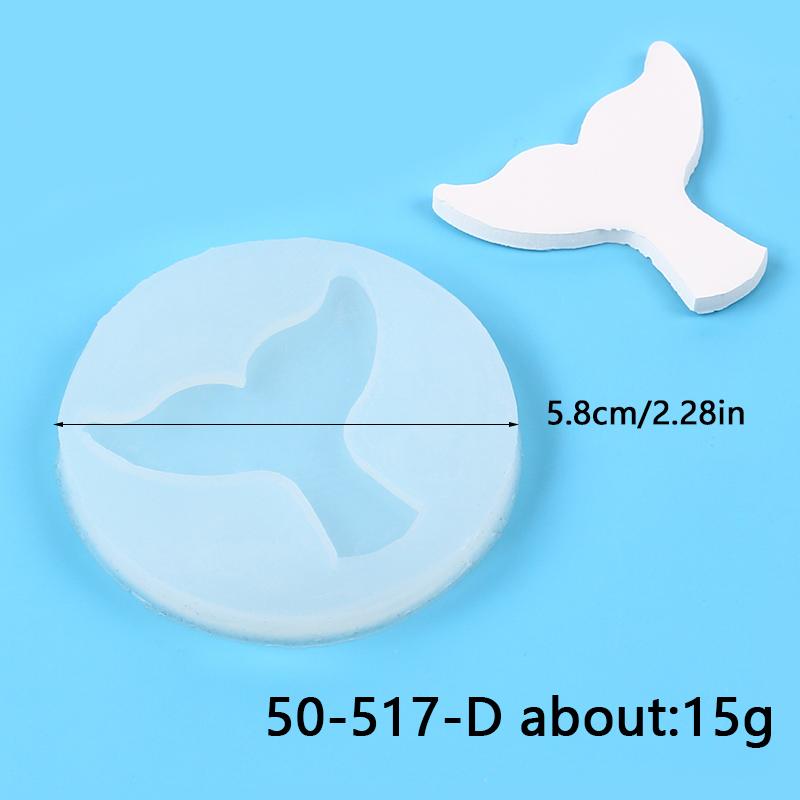 Mermaid Tail Silicone Resin Mold DIY Ocean Mermaid Shell Conch Fondant Chocolate Cupcake Gumpaste Baking Cake Decorating Tools