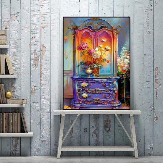 5D Алмазный художественный комплект Поезд Узор Пейзаж Повысьте творческий потенциал Уменьшите стресс с изысканными стразами Вышивка Мозаика Вышивка крестиком Украшение дома