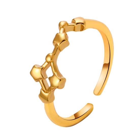 Студенческое кольцо Покрытие гальваникой Регулируемое открытие Звезда Символ Кольцо для пары Совпадающее кольцо Сплав Ювелирное изделие Подарок