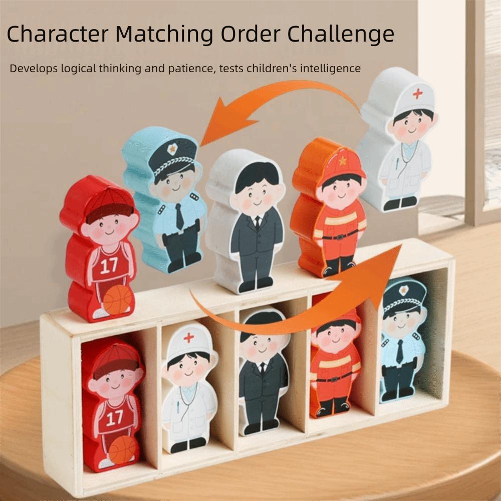 Early Educational Character Puzzle Game Matching Game Reasoning Thinking Puzzle Toy  Children