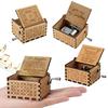 Vintage Wooden Music Box Gift For Kids Charming You Are My Sunshine Engraved Toy