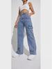 European & American Women's Multi-Pocket Straight Leg Denim Workwear Trousers