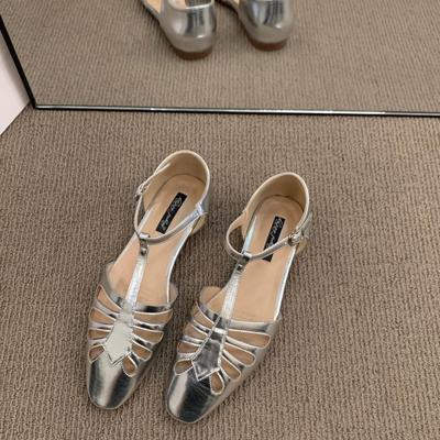 Низкие сандалии женские кожаные на низком каблуке из ПУ на копытце Рим резиновые тканевые шлепанцы Низкие сандалии женские кожаные на низком каблуке тканевые Рим ПУ