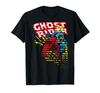 Ghost Rider Motorcyle On Fire Halftone Split Up T-Shirt