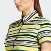 adidas Originals Color Block Slim Fit Однобортная рубашка на пуговицах с коротким рукавом Женские рубашки Многоцветный JC5333