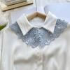 Pearl Lace Fake Collar Dress Decorative Shoulder Shawl Decoration Shirt Collar Women/Girls