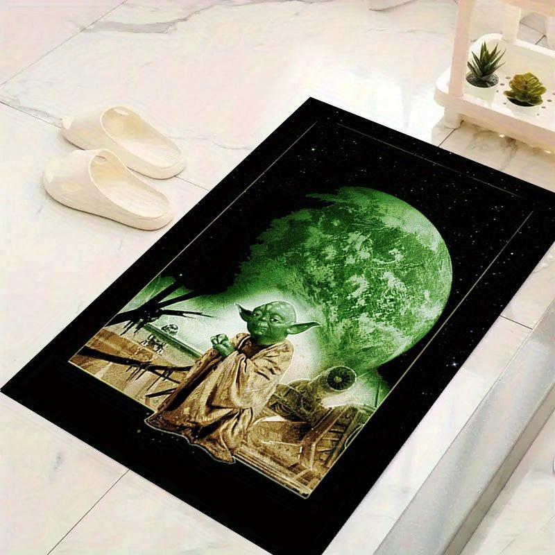 1pc Star wars Yoda Pattern Carpet Area Rug Non-slip Carpet Hand Washable Floor Mat Suitable For Living Room Bedroom Home Decor Room Decor Ch