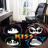 1 шт. Круглый ковер с логотипом группы KISS для офиса, под офисные стулья, спальни, гостиной, домашний декор  a1016273