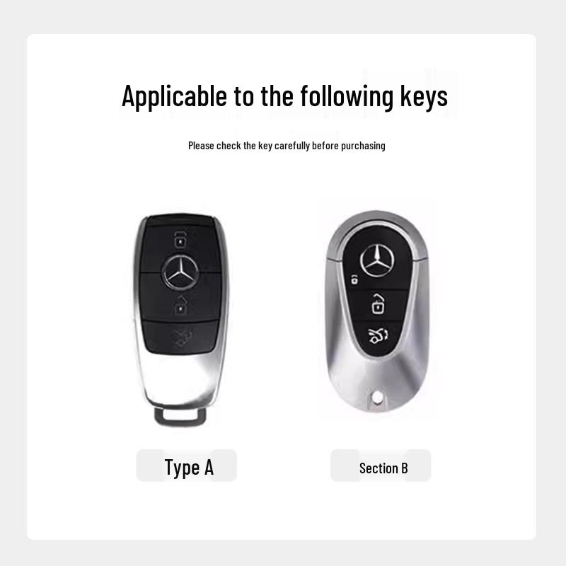 Чехол для ключа Mercedes-Benz для E300L, C260L, GLC, C200L, A200L, GLB2, LGLE350