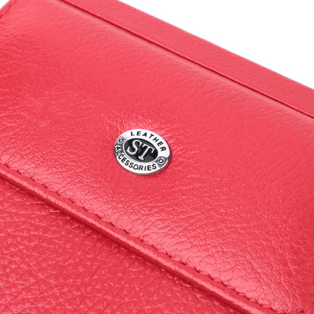 Women's Comfortable Purse Made of Genuine Leather ST Leather 22723 Red