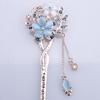 1PC Rhinestones Headdress Hairpins Hair Sticks Crystal Flowers Headwear Elegant Hair Clip Women