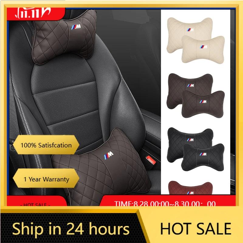 BGLX7 Car Sticker 2025 Hot For BMW Car Logo Headrest Neck Cushion Lumbar Support Memory Foam Pillow For BMW M X1 X3 X5 X6 X7 E30 E90 M