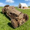 Сделай сам Деревянная 3D-пазл Миниатюрный набор "Античный спортивный автомобиль" Оригинальный подарок на день рождения или праздник Обучающая игрушка Изящно разработанный