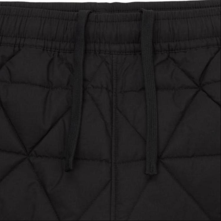 The North Face SS24 Эко Теплая Технология Средняя Посадка Прямой Крой Ветрозащитные Водонепроницаемые Толстые Теплые Повседневные Брюки с Манжетами Мужские Брюки Черный NP6NQ55A