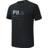 Fila Latte Girl 3.0 Athletics Vintage Logo Print Crew Neck Short Sleeve T-Shirt Men Tops Deep-Black A11M321104FBK