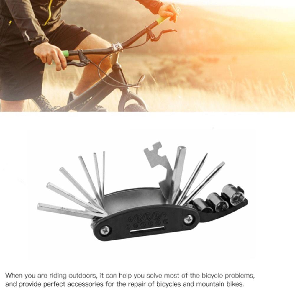 2PCS 16-in-1 Mountain Bike Repair Kit Multifunctional Tool Cycling Repair Tool  Outdoor Riding