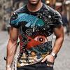 Men's T Shirt Tee Shirt Tee Graphic Tribal Crew Neck A B C D E 3D Print Plus Size Casual Daily Short Sleeve Clothing