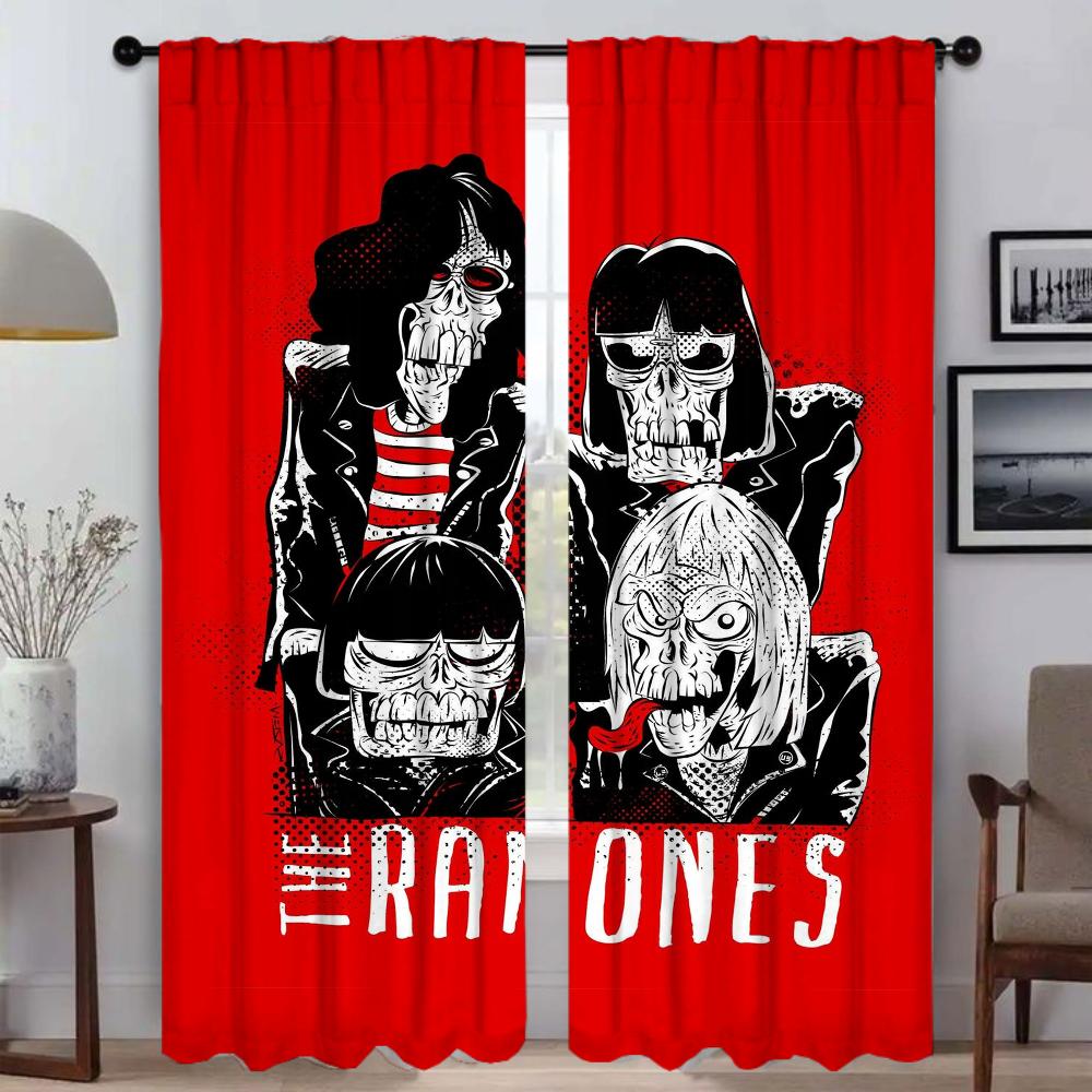 Разделительные шторы Ramones для современной гостиной, шторы для затемнения, шторы для домашнего интерьера, 2 штуки, тюль для штор на окна в спальню