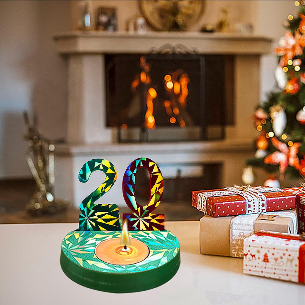 3D подсвечник силиконовая форма декоративная цифра подставка для свечи формы гипсовый подсвечник форма украшения дома формы