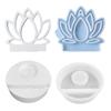 Hollow Flame Candlesticks Resins Moulds Lotus Candle Holder Silicone Molds DIY Heart Castings Moulds Home Decorations