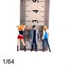 3 шт. 1:64 Расписные Фигурки Людей Диорама Фигурка Персонажа Мини Женщины Мужчины