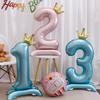 42 Inch Standing Large Pink Base Digital Balloon Birthday Decoration Scene Arrangement Birthday Photo Prop Balloon