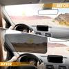 2 в 1 автомобильный солнцезащитный козырек HD с антибликовым покрытием, ослепительные очки, зеркало для вождения днем ​​и ночью