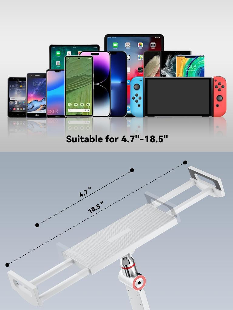 Tablet Stand Holder iPad Mobile Monitor Stand - Stand, Arm-Supporting, Portable, Lightweight,