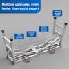 Double support folding scaffold, thickened steel horse stool ladder, engineering ladder, mobile platform ladder for decoration