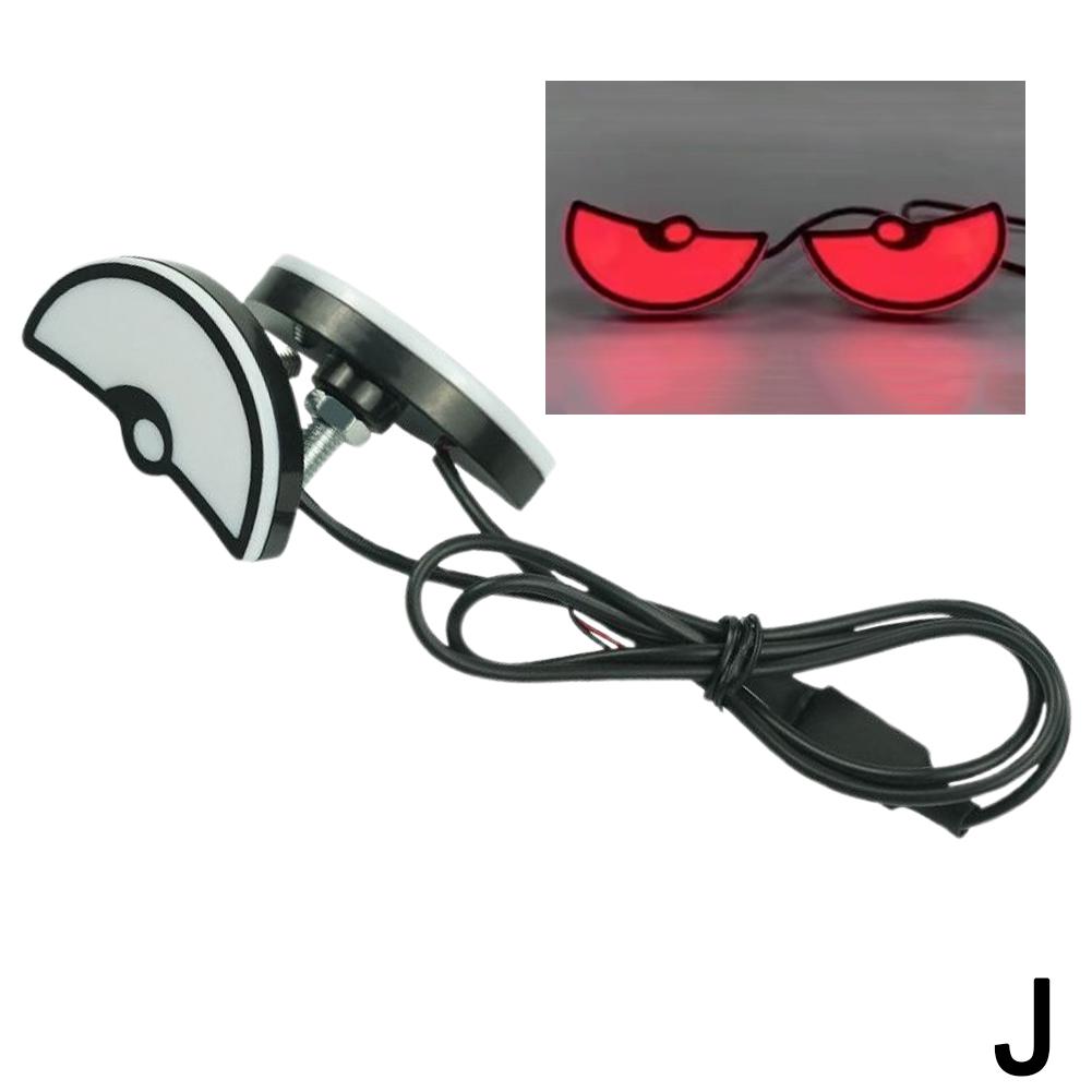 Creative Motorcycle LED Triangle Demon Eye Flash Light High Brightness Tail Dynamic Accessories Illumination Motorcycle Light