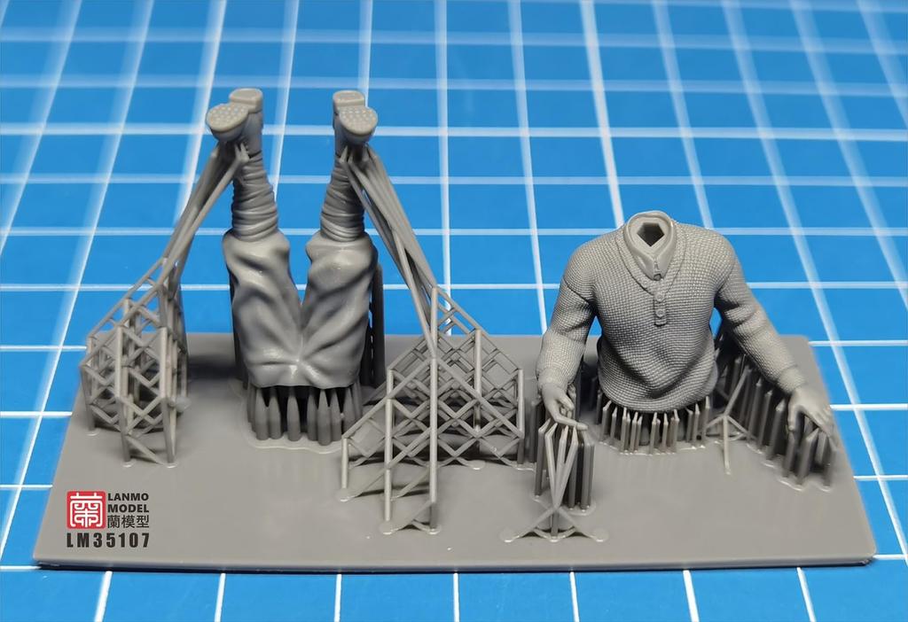 Lanmo Model Китайская экспедиционная армия Танковый экипаж Набор для 3D-принтера 1/35 3 детали LANLM-35107