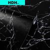 HDHome Обои под черный мрамор Самоклеящиеся настенные покрытия Водонепроницаемые виниловые обои Peel and Stick для декора стен дома и спальни