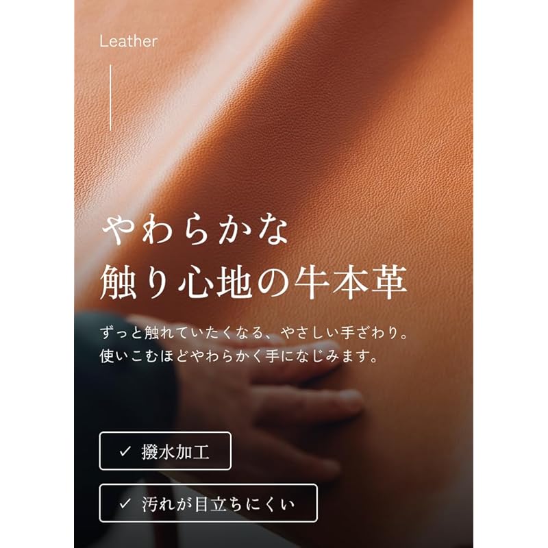 [Business Leather Factory] Bi-fold wallet (no coin purse) Water repellent original leather cow leather unisex 10 pockets Thin (Prussian navy)