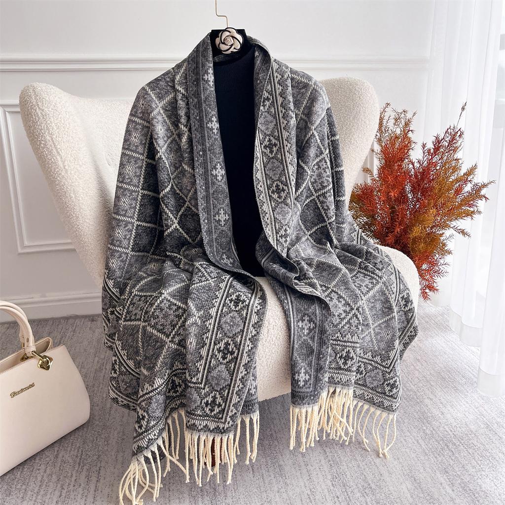 Autumn and Winter Travel Warm Cashmere Shawl Scarf Fashion Women Luxury Print Pashmina Blanket Wraps Female Poncho Bufanda