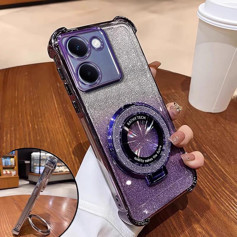 Роскошный чехол-подставка с блестками для Realme 14ProPlus 14Pro 13Pro 11 12 C30 C30S C31 C33 C35 C55 C61 C63 C53 Чехол для 13ProPlus Крышка