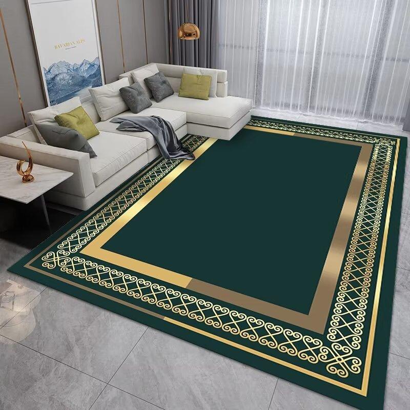 Геометрия Украшение гостиной Ковер Геометрия Темный узор Диван Коврик для чайного столика Спальня