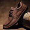 Модные Новые Высококачественные Мужские Походные Ботинки Натуральная Кожа Повседневная Обувь Ручная Прошивка Мужские Трекинговые Ботинки Универсальные Кроссовки Оксфорды