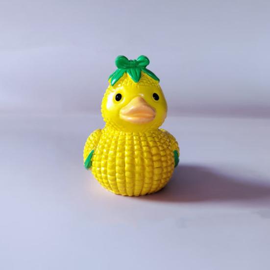 Vegetable Duck Statue Cartoon Corn Carrot Eggplant Cabbage Duck Resin Figurine Home Office Desktop Decoration Ornament