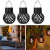 Solar Mini Hanging Flame Light Easy To Install Waterproof Automatic ON/OFF Energy-Efficient LED Solar Lantern Garden Decoration