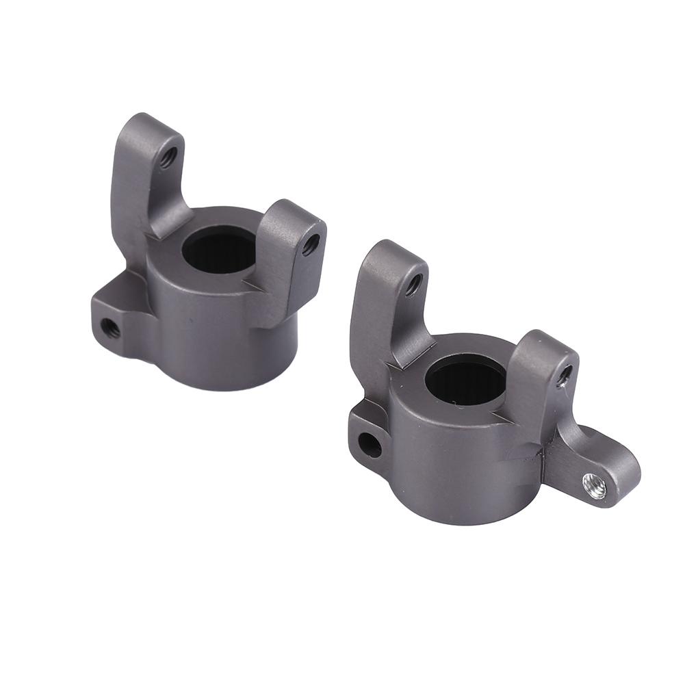 Metal Accessory Front C Hub Carrier Steering Knuckle for SCX10 II RC Car (Black)