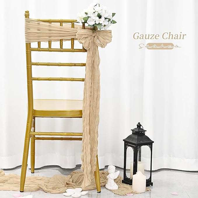 16Pcs Sage Green Wedding Chair Sashes  Chair Bow Designed Decorative Chair Sashes for Wedding Reception Party Hotel Decoration
